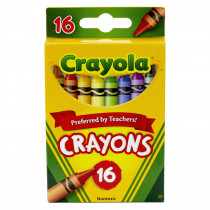 BIN16 - Crayola Regular Size Crayons 16Pk in Crayons