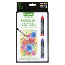 Signature Watercolor Crayons, Pack of 12 - BIN533500 | Crayola Llc | Crayons