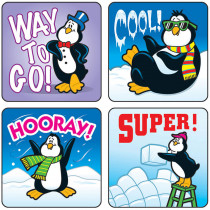CD-0624 - Stickers Penguins 120/Pk Acid & Lignin Free in Holiday/seasonal