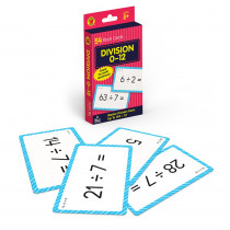 Division 0 to 12 Flash Cards, 54 Cards - CD-0769677231 | Carson Dellosa Education | Multiplication & Division