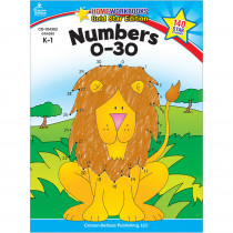 CD-104352 - Numbers 0-30 Home Workbook Gr K-1 in Numeration