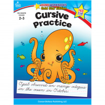 CD-104370 - Cursive Practice Home Workbook Gr 2-3 in Handwriting Skills