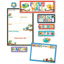 CD-110296 - Boho Birds Focus Wall Bulletin Board Set in Classroom Theme