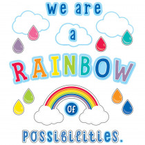CD-110416 - We Are A Rainbow Of Possibilities Hello Sunshine Bb St in Classroom Theme