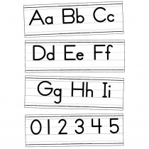 Farmhouse Alphabet Line: Manuscript Bulletin Board Set, 52 Pieces - CD-110573 | Carson Dellosa Education | Alphabet Lines