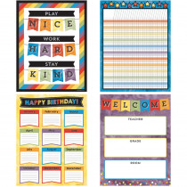 CD-145101 - Celebrate Learning Chart Set in Classroom Theme