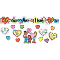 CD-210020 - Love One Another Mini Bulletin Board Set Gr Pk-3 in Inspirational