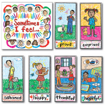 CD-3250 - Bulletin Board Set Kid-Drawn Emotions in Social Studies