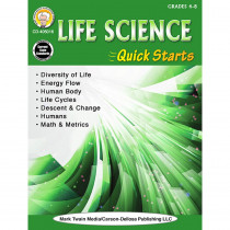 CD-405016 - Life Science Quick Starts Gr 4-9 in Life Science