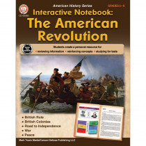 Interactive Notebook: The American Revolution Resource Book, Grade 5-8 - CD-405063 | Carson Dellosa Education | History