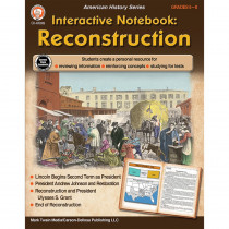 Interactive Notebook: Reconstruction, Grade 5-8 - CD-405069 | Carson Dellosa Education | History