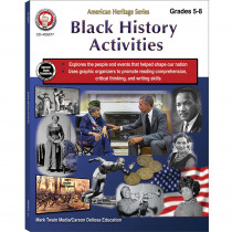 Black History Activities Workbook, Grades 5-8 - CD-405077 | Carson Dellosa Education | History