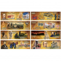 CD-410052 - The Civil War Time Line Mini Bulletin Board Set in Social Studies