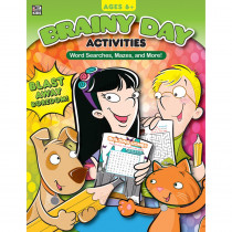 CD-705034 - Brainy Day Word Searches Mazes And More Ages 6 - 8 in Classroom Activities