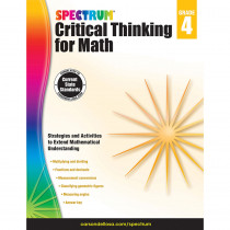 CD-705116 - Critical Thinking For Math Wb Gr 4 in Activity Books