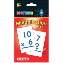 CD-734008 - Spectrum Flash Cards Multiplication 0-12 Gr 3-5 in Flash Cards