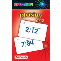 CD-734009 - Spectrum Flash Cards Division 0-12 Gr 3-5 in Flash Cards
