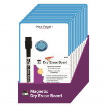 CHL35600ST - Mini Magnetic Dry Erase Board 12/St Blue Frame in Magnetic Boards
