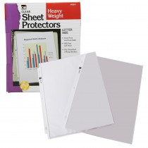 Sheet Protectors, Heavy Weight, Letter Size, Clear, Box of 100 - CHL48341 | Charles Leonard | Sheet Protectors