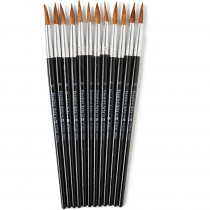 CHL73510 - Brushes Water Color Pointed #10 15/16 Camel Hair 12 Ct in Paint Brushes