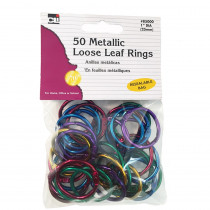 CHL85000 - Assorted Color Metallic Book Rings in Book Rings