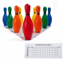 CHSBP10CLR - Bowling Pin Set Multi-Color in Toys