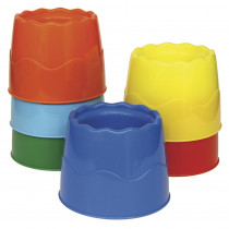 CK-5122 - Stackable 6/Set Water Pots Assorted Colors 4.5 X 3.5 in Containers
