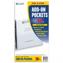 Add-On Filing Pocket, 8-3/4" x 5-1/8", Pack of 10 - CLI70185 | C-Line Products Inc | Sheet Protectors