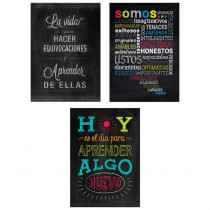 CTP8171 - 3Pk Spanish Inspire U Posters Chalk It Up in Charts