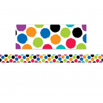 CTP8342 - Bold Bright Colorful Spots Border in General