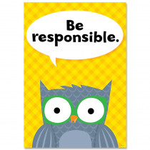 CTP8693 - Be Responsible Woodland Friends Inspire U Poster in Inspirational