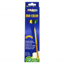 Duo Colored Pencils, 12 Color Set - DIX22106 | Dixon Ticonderoga Company | Colored Pencils