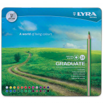 Graduate Colored Pencils, Metal Box of 24 - DIX2871240 | Dixon Ticonderoga Company | Colored Pencils