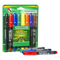 RediMark+ Chisel Tip Permanent Markers, 8-Color Set - DIX95010 | Dixon Ticonderoga Company | Markers