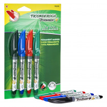 RediSharp+ Fine Point Permanent Markers, 4-Color Set - DIX98240 | Dixon Ticonderoga Company | Markers