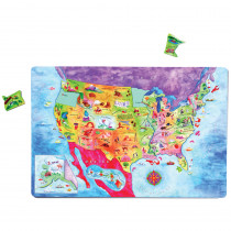 DO-734000 - Geopuzzle Magnetic Usa Map 12X18 in Maps & Map Skills