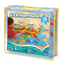 EI-4809 - Usa Foam Map Puzzle in Crepe Rubber/foam Puzzles