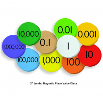 ELP626640 - 10-Value Jumbo Magnetic Place Value Demonstration Discs in Manipulative Kits
