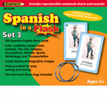 EP-2344 - Spanish In A Flash Set 3 in Flash Cards