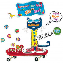 EP-2384 - 100 Groovy Days Of School Bulletin Board Set Featuring Pete The Cat in Classroom Theme