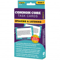 EP-3368 - Common Core Task Cards Speaking & Listening Gr 5 in Language Skills
