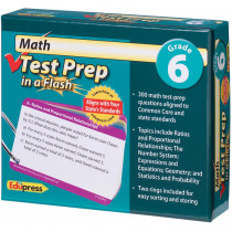 EP-3444 - Math Test Prep In A Flash Gr 6 in Math
