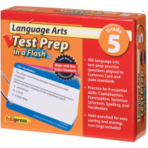 EP-3468 - Language Arts Gr 5 Test Prep In A Flash in Language Arts