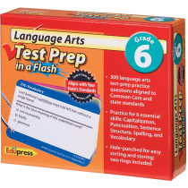 EP-3469 - Language Arts Gr 6 Test Prep In A Flash in Language Arts
