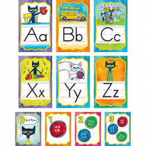 EP-63950 - Pete The Cat Alphabet Bulletin Board Set in Classroom Theme