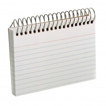 Spiral Index Cards, 3" x 5", White, Ruled, 50 Per Pack - ESS40282 | Tops Products | Index Cards