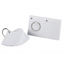 ESS63506 - Oxford Justflip-It Punched & Perfed Study Cards in Index Cards