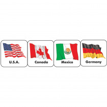 EU-65508 - Stickers World Flags in Social Studies