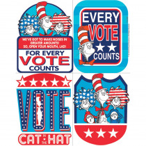 EU-659581 - Dr Seuss Cat In The Hat For President Sticker Badges in Stickers