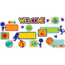 EU-847074 - Dr Seuss Spot On Seuss Welcome Set Mini Bulletin Board Set in Classroom Theme